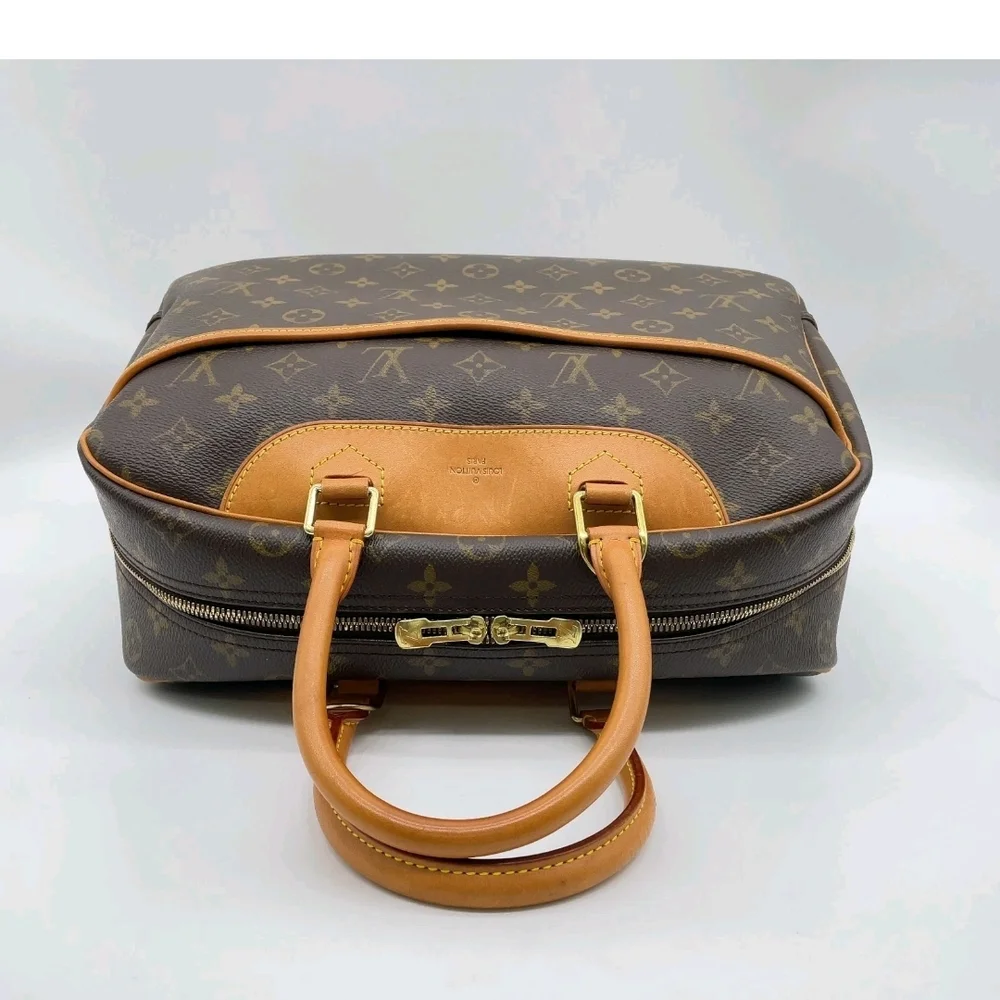 Auth Louis Vuitton Monogram Deauville Handbag W/DustBag - Picture 4 of 16